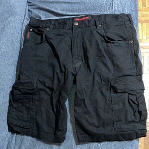 Tough duck Black Cargo Shorts for Men